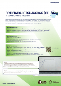 AI in your walking meeting