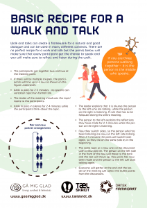 Basic recipe for a walk and talk