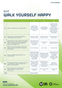 Walk yourself happy Quiz A4 ENG