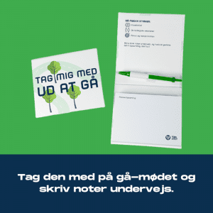 Notesbog til gå-møder Motion i naturen