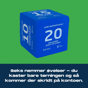 Aktivitetsterning – blå Daglig motion