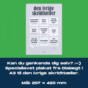 Den ivrige skridttæller Motion gør en forskel