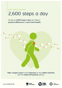 2600 steps a day